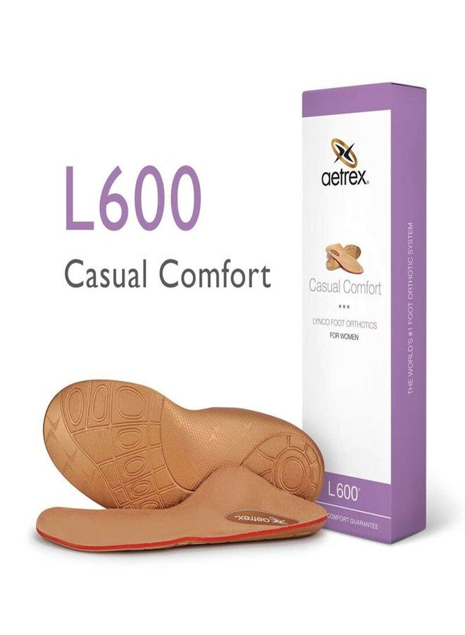Aetrex Women's Orthotics L600 Shoe Inserts for Walking All Day Shoe Inserts - Memory Foam Insoles for Women Step Comfortably with Shoe Insoles - Image 2
